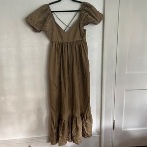 Olive maxi dress